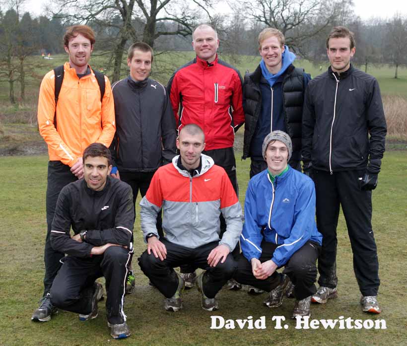 Some  of the North East winning team at the McCain World Cross Country Trials and Inter Counties.